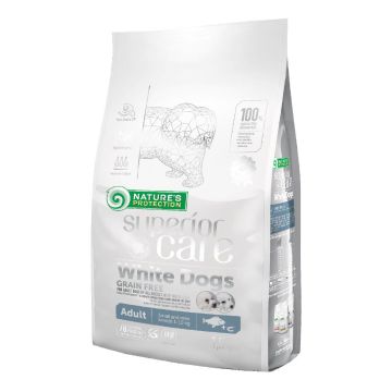 Nature's protection superior care dog white grain free white fish adult small breed 1,5 kg