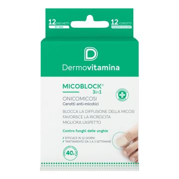 Micoblock onicomicosi patch cerotto anti micotico 12 pezzi