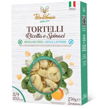 Pasta venezia tortelli ricotta e spinaci senza glutine stab  250 g