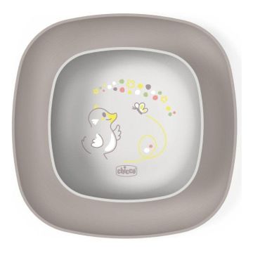 Chicco ciotola e piatto piano 12m+ grigio