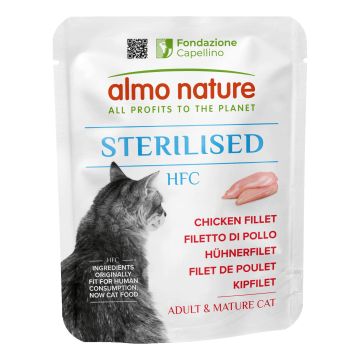 Human food chain cat sterilised filetto pollo 50 g