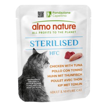 Human food chain cat sterilised pollo con tonno 50 g