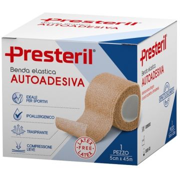 Benda elastica autoadesiva latex free presteril cm 5x4,5 m tesi skin Benda elastica autoadesiva latex free presteril cm 5x4,5 m tesi skin