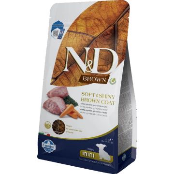 N&d brown dog lamb spirulina carrot puppy mini 1,5 kg