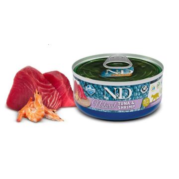 N&D Cat Natural Tuna & Shrimp 80 G