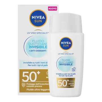 Nivea sun viso fluido invisibile spf50+ 40 ml