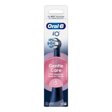 Oralb power refill io gentle clean black 3 pezzi
