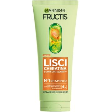 Garnier fructis keratin sleek shampoo 200 ml