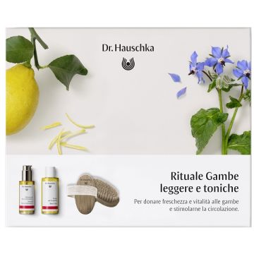 Dr hauschka rituale gambe leggere 1 tonico gambe 100 ml + 1 olio trattante limone lemongrass 75 ml