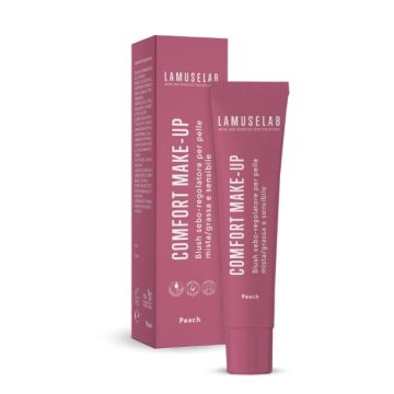 Lamuselab comfort make-up blush seboregolatore rose peach