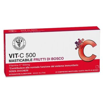 Lfp vit c 500 masticabile frutti rossi 20 compresse masticabili da 1,65 g