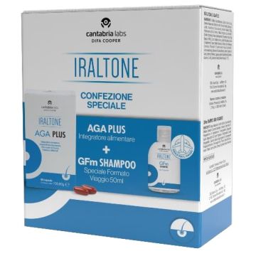 Aga plus 60 capsule + gfm shampoo uso frequente 50 ml in omaggio iraltone