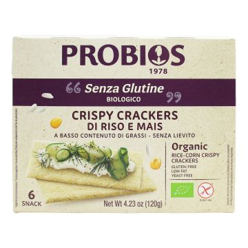 Crispy crackers riso e mais 6 pezzi da 20 g