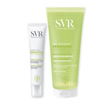 Sebiaclear set active gel 40 ml + gel moussant 200 ml