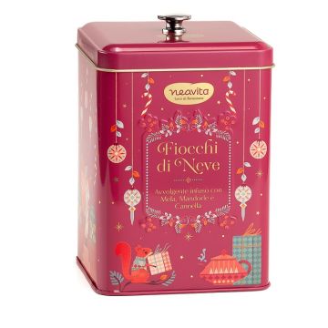 Neavita infuso fiocchi di neve filtroscrigno in biscottiera natale 15 filtri da 3,5 g Neavita infuso fiocchi di neve filtroscrigno in biscottiera natale 15 filtri da 3,5 g