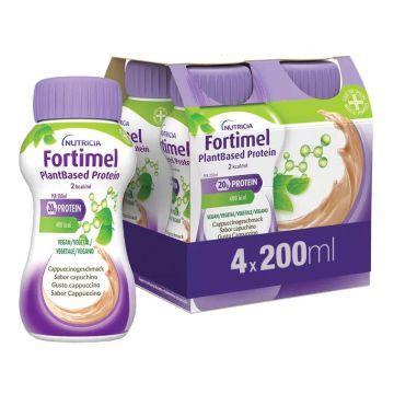 Fortimel plantbased protein cappuccino 4 bottigliette da 200 ml