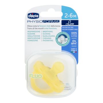 Chicco gommotto luxe fluo 2-6 giallo 1 pezzo