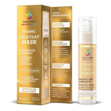 Gold clay organic mask 50 ml