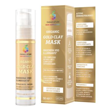 Gold clay organic mask 50 ml