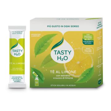 Tasty h2o te' al limone 12 stick da 2,5 g