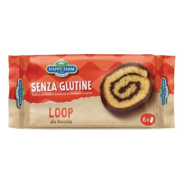 Happy farm loop nocciola 6 pezzi da 36 g