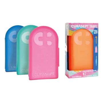 Curasept travel verde 1 spazzolino + 1 dentifricio 20 ml + 3 picks