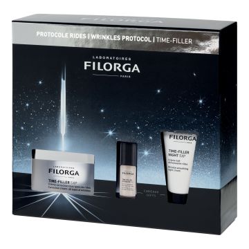 Filorga Time Filler - Cofanetto Rughe Crema 50ml + Siero 5ml + Crema Notte 15 ml