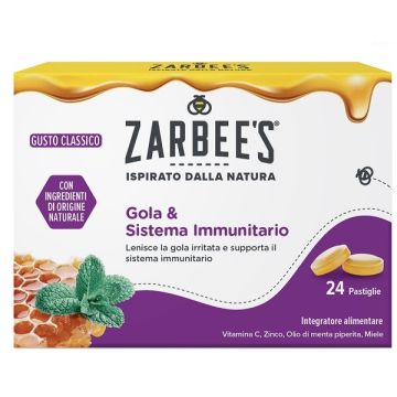 Zarbee's gola & sistema immunitario 24 pastiglie