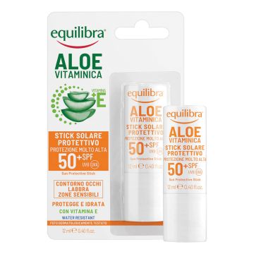 Equilibra stick solare zone sensibili spf50+ vitaminica 12 ml