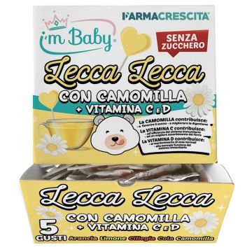 I'm baby lecca lecca camomilla senza zucchero dispenser 200 pezzi