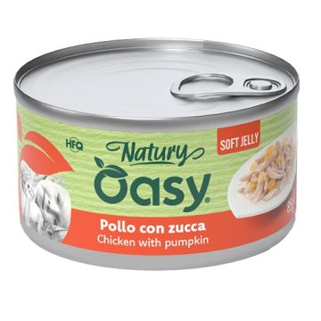 Oasy wet cat natury soft jelly pollo con zucca lattina 85 g