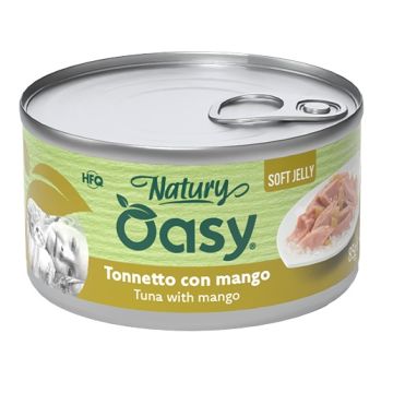 Oasy wet cat natury soft jelly tonnetto con mango lattina 85 g