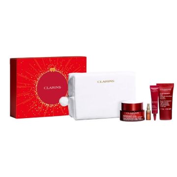Clarins value set multi-intensive xmas 25 multi-intensive day 50 ml + total eye lift 7 ml new + multi-intensive night 15 ml + double serum 9 1,9 ml + large pouch