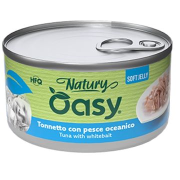 Oasy wet cat natury soft jelly tonnetto con pesce oceanico lattina 150 g
