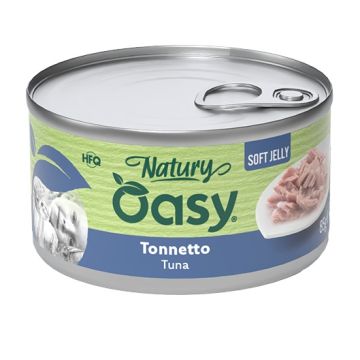 Oasy wet cat natury soft jelly tonnetto lattina 150 g