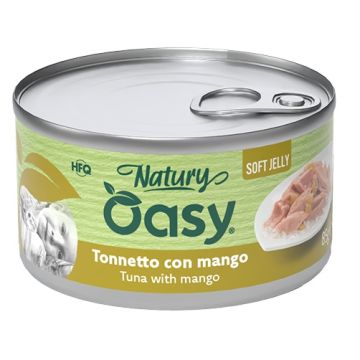 Oasy wet cat natury soft jelly tonnetto con mango lattina 150 g