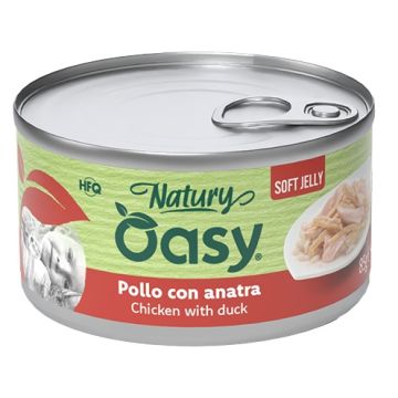 Oasy wet cat natury soft jelly pollo con anatra lattina 150 g