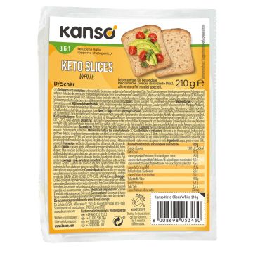 Kanso keto slices white 210 g