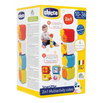 Chicco gioco s2p cubi multiattivita' 2in1
