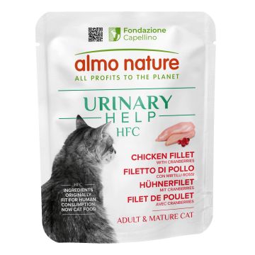 Almo hfc gatto urinary help filetto pollo mirtilli rossi 50 g