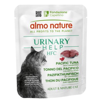 Almo hfc gatto urinary help tonno pacifico mirtilli rossi 50 g