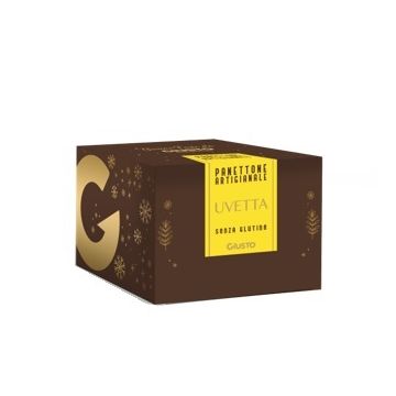 Giusto senza glutine panettone artigianale con uvetta 600 g