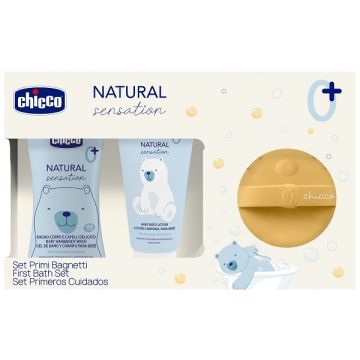 Chicco natural sensation detergente 200 ml + crema + spugna