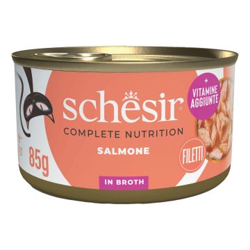 Schesir Gatto Lattina In Acqua Di Cottura Adulto Salmone 85 Gr