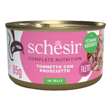 Schesir Gatto Lattina In Jelly Adulto Tonnetto & Prosciutto 85 Gr