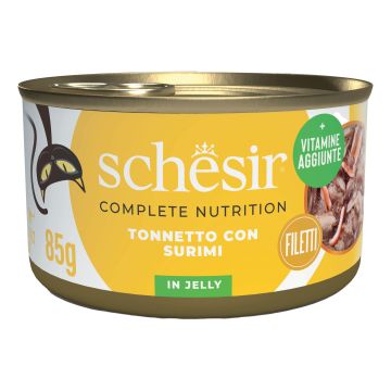 Schesir Gatto Lattina In Jelly Adulto Tonnetto & Surimi 85 Gr