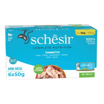 Schesir Gatto Lattina In Jelly Multipack Adulto Tonnetto Cf. (6X50) Gr