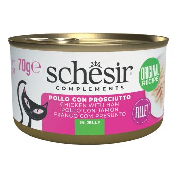 Schesir cat pollo con prosciutto lattina 70 g