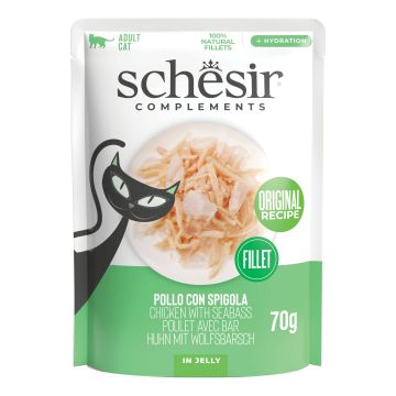 Schesir cat pollo con spigola 70 g