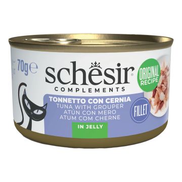 Schesir cat tonnetto con cernia 70 g